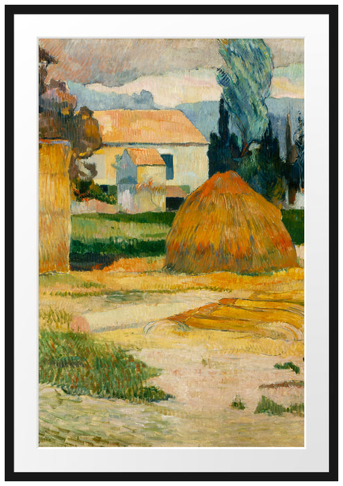 Paul Gauguin - Landschaft bei Arles Passepartout Rechteckig 100