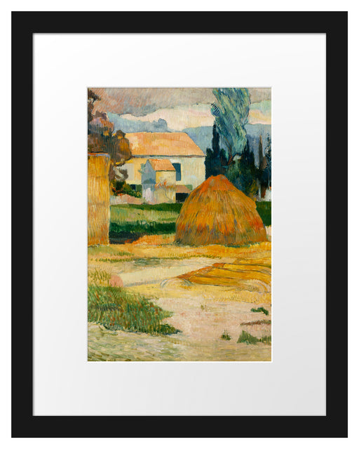 Paul Gauguin - Landschaft bei Arles Passepartout Rechteckig 30
