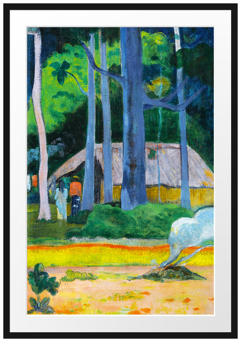 Paul Gauguin - CABANE SOUS LES ARBRES Passepartout Rechteckig 100