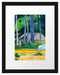 Paul Gauguin - CABANE SOUS LES ARBRES Passepartout Rechteckig 30