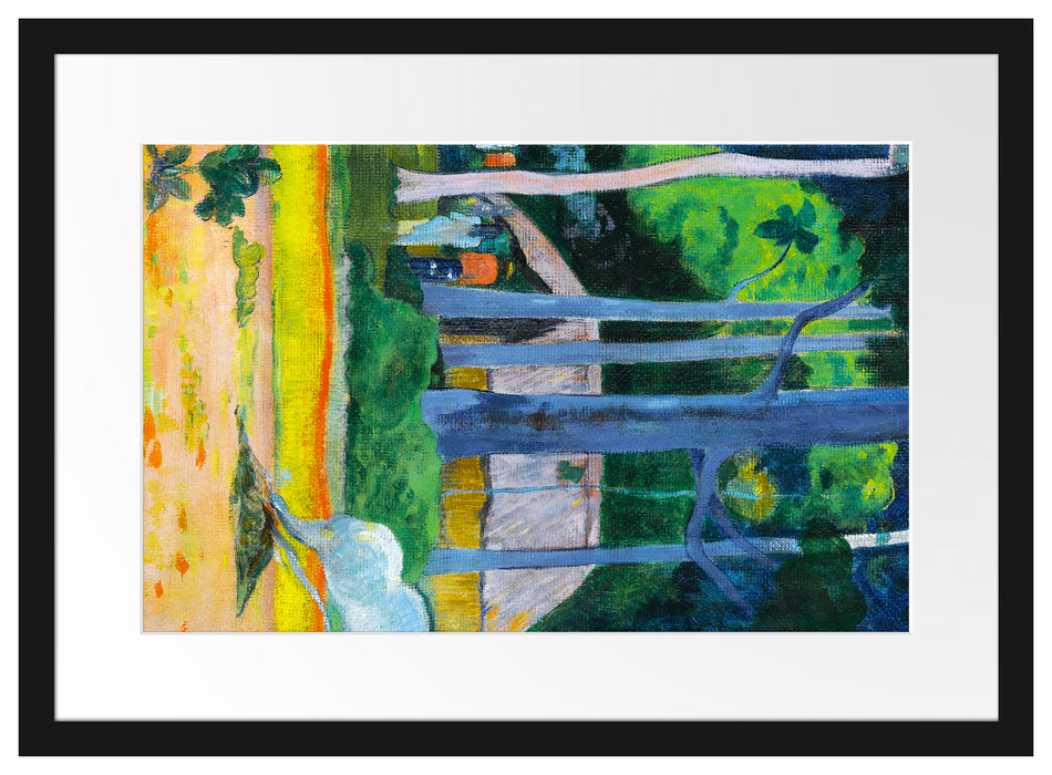 Paul Gauguin - CABANE SOUS LES ARBRES Passepartout Rechteckig 40