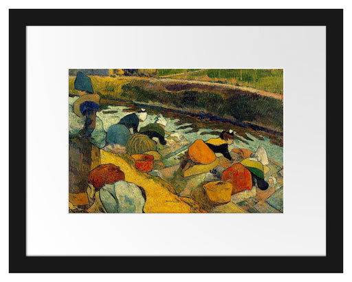 Paul Gauguin - Waschfrauen in Arles  Passepartout Rechteckig 30