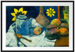 Paul Gauguin - Stillleben mit Tee-Kanne und Früchten  Passepartout Rechteckig 100