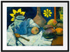 Paul Gauguin - Stillleben mit Tee-Kanne und Früchten  Passepartout Rechteckig 80