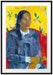 Paul Gauguin - Frau mit Blume  Passepartout Rechteckig 100