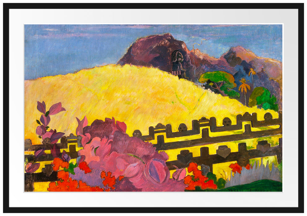 Paul Gauguin - Der heilige BergPARAHI TE MARAE Passepartout Rechteckig 100