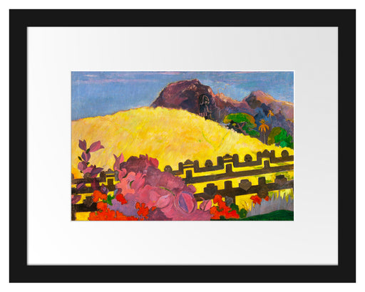 Paul Gauguin - Der heilige BergPARAHI TE MARAE Passepartout Rechteckig 30
