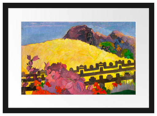 Paul Gauguin - Der heilige BergPARAHI TE MARAE Passepartout Rechteckig 40