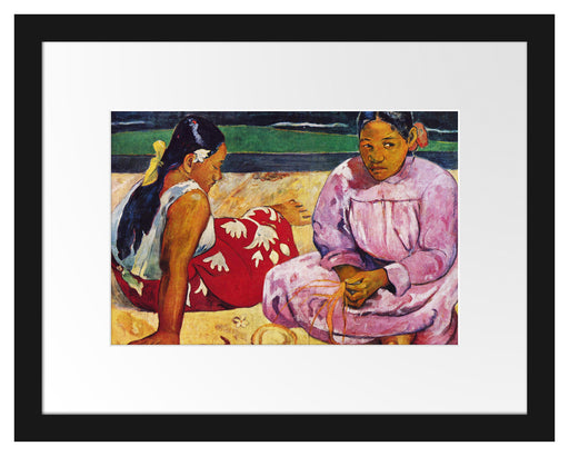 Paul Gauguin - Tahitische Frauenoder Frauen von Tahit Passepartout Rechteckig 30