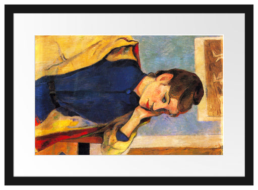 Paul Gauguin - Portrait von Madeleine Bernard Passepartout Rechteckig 40