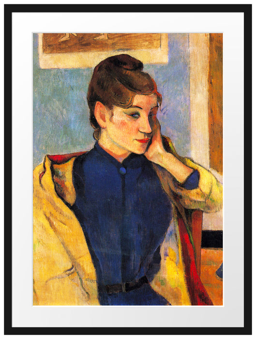 Paul Gauguin - Portrait von Madeleine Bernard Passepartout Rechteckig 80