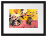 Paul Gauguin - Stillleben mit japanischer Grafik  Passepartout Rechteckig 30
