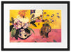 Paul Gauguin - Stillleben mit japanischer Grafik  Passepartout Rechteckig 40