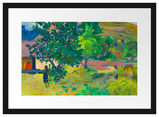 Paul Gauguin - Das hausTe Fare Passepartout Rechteckig 40