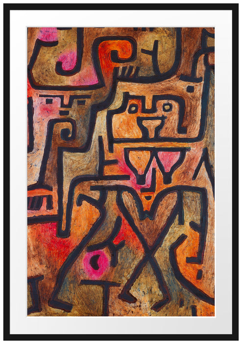 Paul Klee - Waldhexen  Passepartout Rechteckig 100
