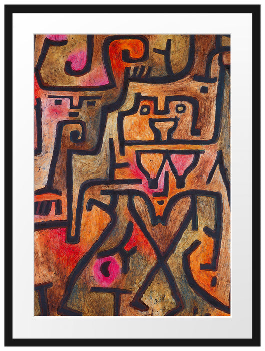 Paul Klee - Waldhexen  Passepartout Rechteckig 80