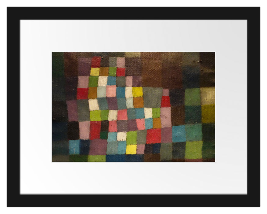 Pixxprint Paul Klee - Alter Klang, im Galerie-Passepartout Bilderrahmen