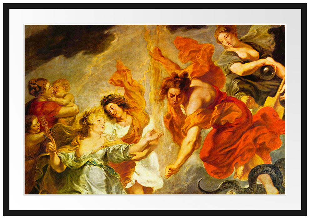 Peter Paul Rubens - Gemäldezyklus für Maria de' Medici Passepartout Rechteckig 100