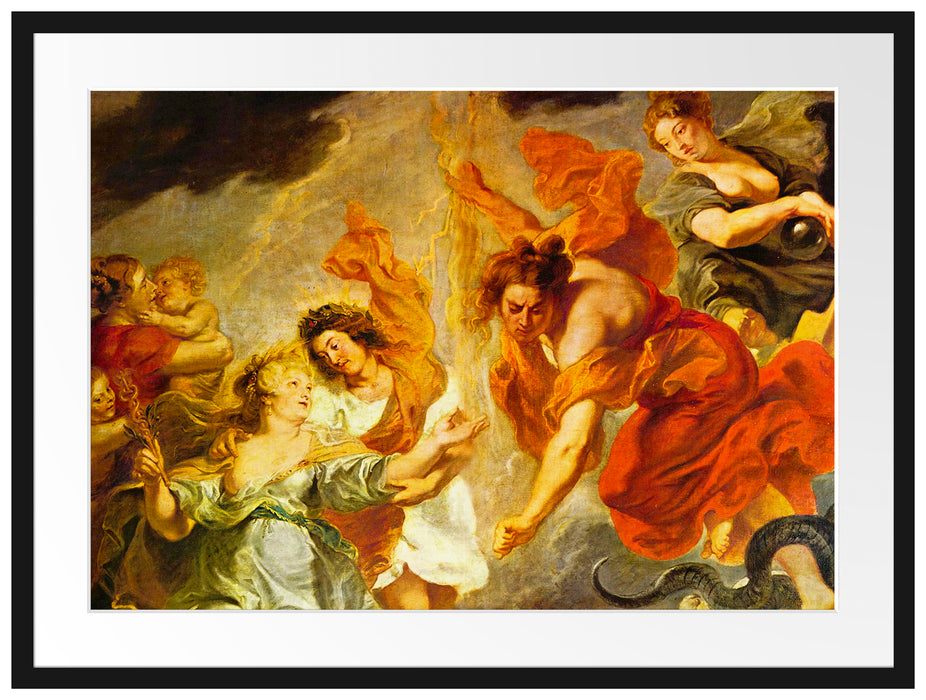 Peter Paul Rubens - Gemäldezyklus für Maria de' Medici Passepartout Rechteckig 80