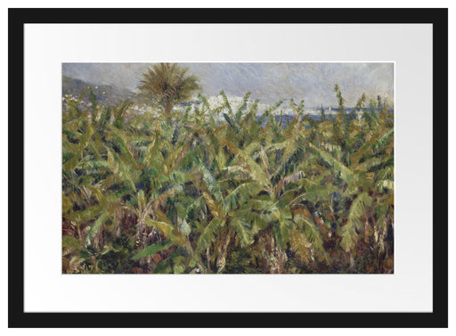 Pierre-Auguste Renoir - Feld mit Bananenbäumen  Passepartout Rechteckig 40