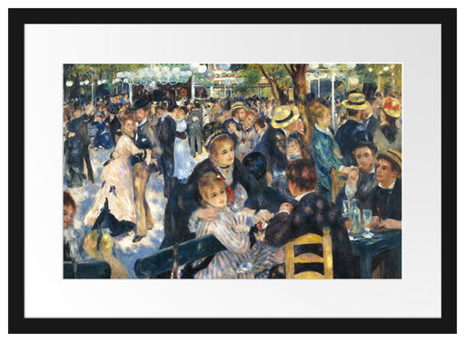 Pierre-Auguste Renoir - Bal du Moulin de la Galette Passepartout Rechteckig 40