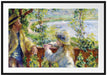 Pierre-Auguste Renoir - Am Wassernahe des Sees Passepartout Rechteckig 100