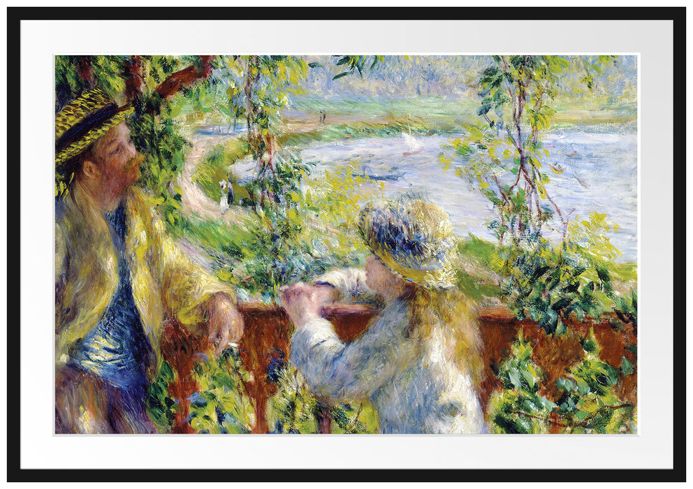 Pierre-Auguste Renoir - Am Wassernahe des Sees Passepartout Rechteckig 100