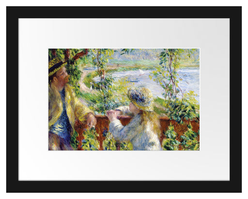 Pierre-Auguste Renoir - Am Wassernahe des Sees Passepartout Rechteckig 30