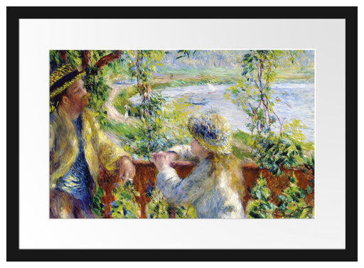 Pierre-Auguste Renoir - Am Wassernahe des Sees Passepartout Rechteckig 40