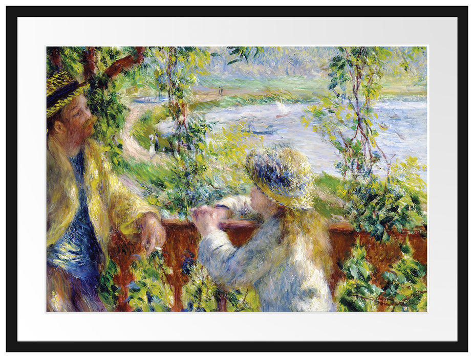 Pierre-Auguste Renoir - Am Wassernahe des Sees Passepartout Rechteckig 80