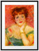 Pierre-Auguste Renoir - Portrait der Schauspielerin Jea Passepartout Rechteckig 80