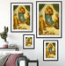 Raffael - Sixtinische Madonna  Passepartout Wohnzimmer Rechteckig