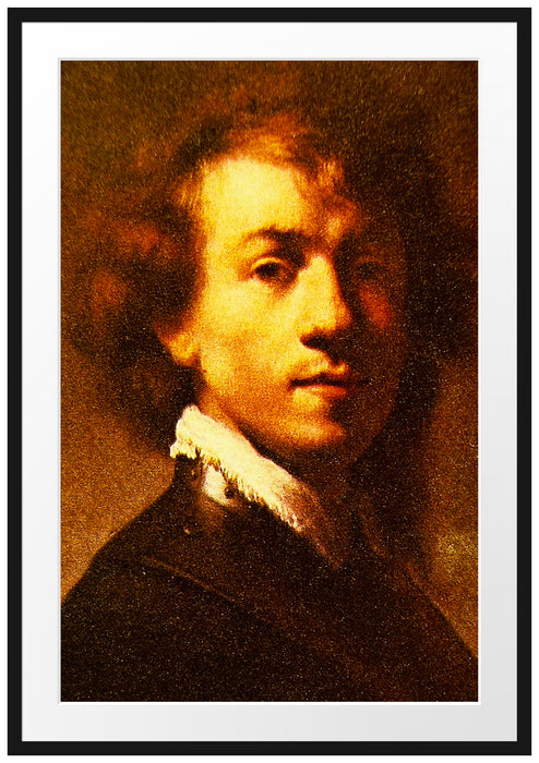 Rembrandt van Rijn - Selbstportrait I Passepartout Rechteckig 100