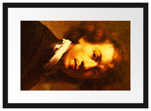 Rembrandt van Rijn - Selbstportrait I Passepartout Rechteckig 40