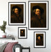 Rembrandt van Rijn - Selbstportrait II Passepartout Wohnzimmer Rechteckig
