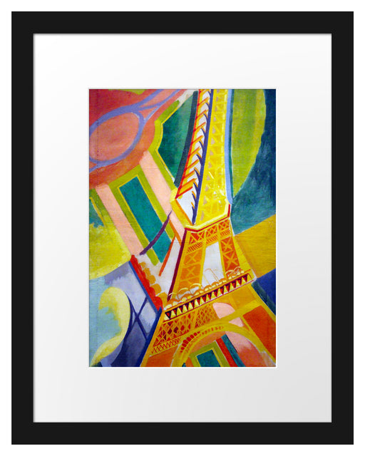 Robert Delaunay - Eiffel-Turm  Passepartout Rechteckig 30