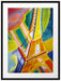 Robert Delaunay - Eiffel-Turm  Passepartout Rechteckig 80