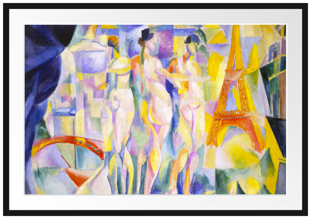 Robert Delaunay - Die Stadt Paris Passepartout Rechteckig 100