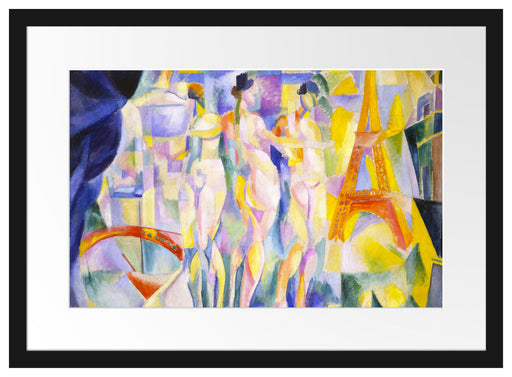 Robert Delaunay - Die Stadt Paris Passepartout Rechteckig 40