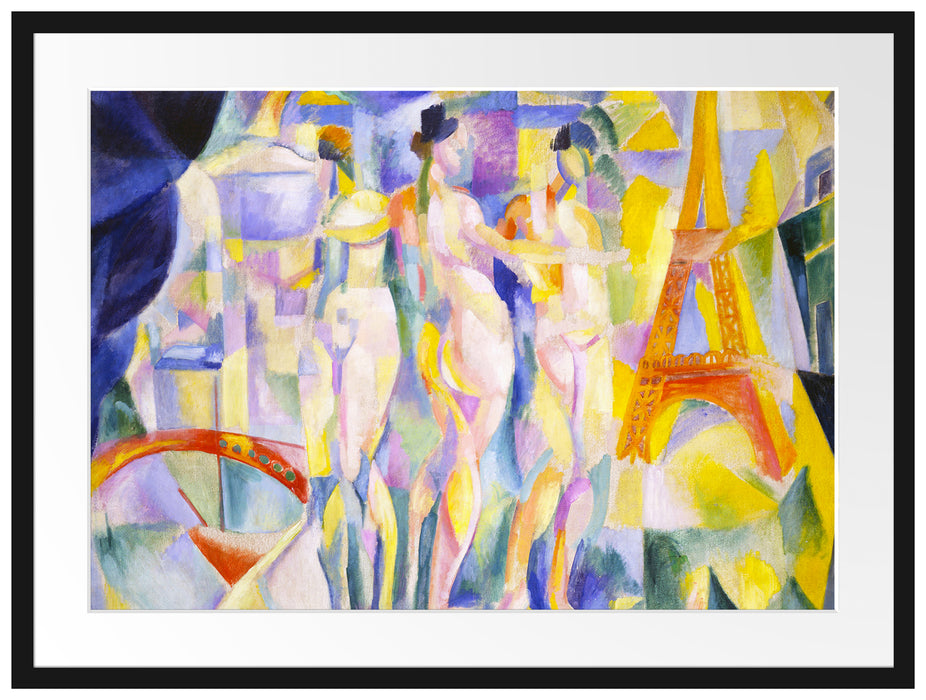 Robert Delaunay - Die Stadt Paris Passepartout Rechteckig 80