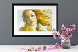 Sandro Botticelli - Die Geburt der Venus Ausschnitt Passepartout Dateil Rechteckig