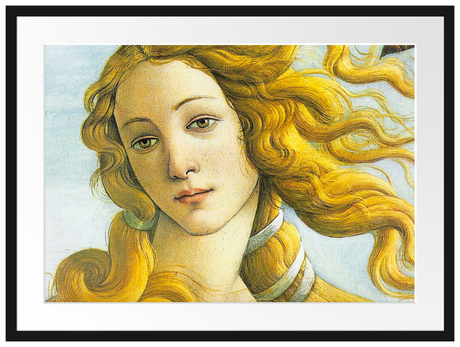 Sandro Botticelli - Die Geburt der Venus Ausschnitt Passepartout Rechteckig 80