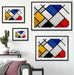 Theo van Doesburg - Kontra Komposition von Dissonanzen Passepartout Wohnzimmer Rechteckig