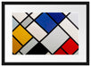 Theo van Doesburg - Kontra Komposition von Dissonanzen Passepartout Rechteckig 40