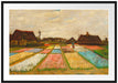 Vincent Van Gogh - Blumenbeete in Holland  Passepartout Rechteckig 100
