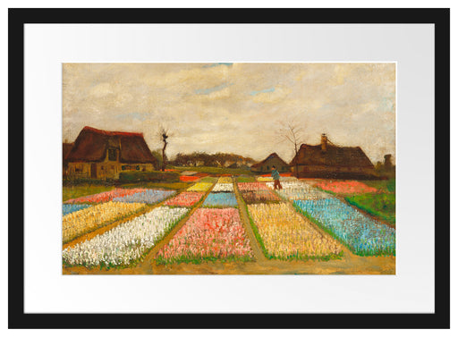 Vincent Van Gogh - Blumenbeete in Holland  Passepartout Rechteckig 40