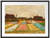 Vincent Van Gogh - Blumenbeete in Holland  Passepartout Rechteckig 80