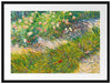 Vincent Van Gogh - Gras und Schmetterlinge  Passepartout Rechteckig 80