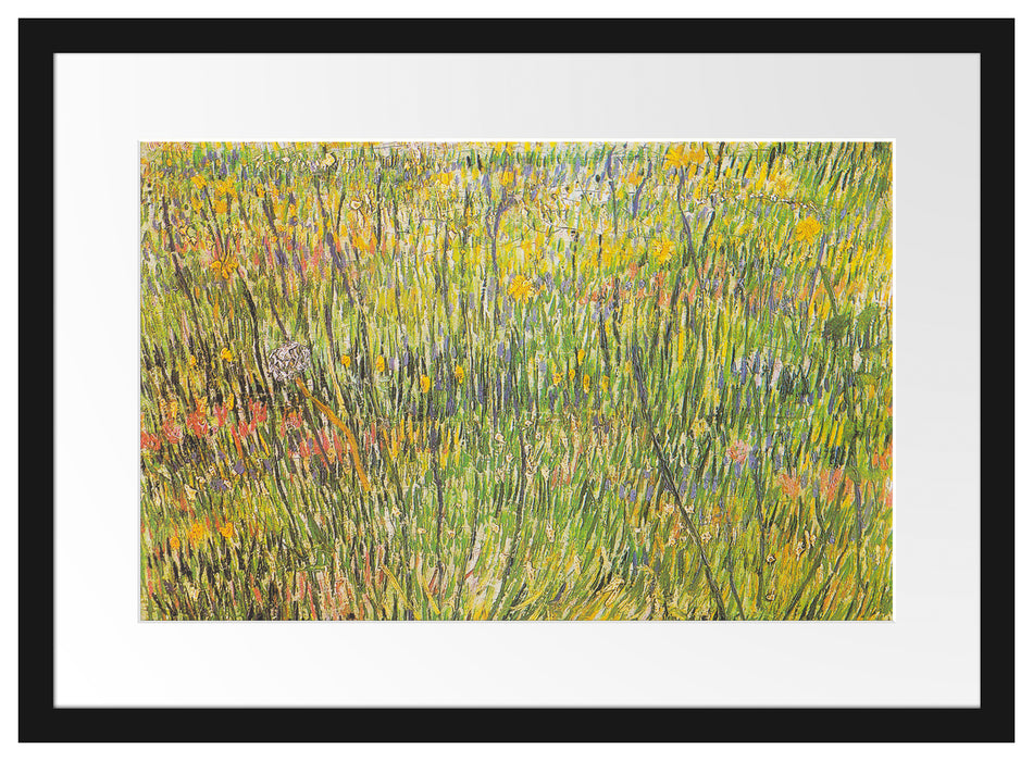 Vincent Van Gogh - Gras-Stelle  Passepartout Rechteckig 40