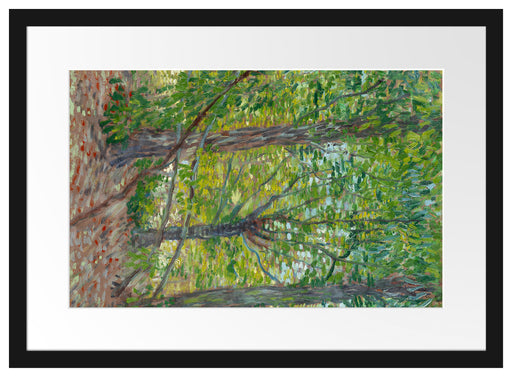 Vincent Van Gogh - Bäume  Passepartout Rechteckig 40